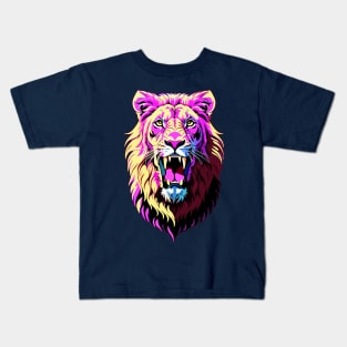 Urban Streetwear Roaring Lion's Head Kids T-Shirt